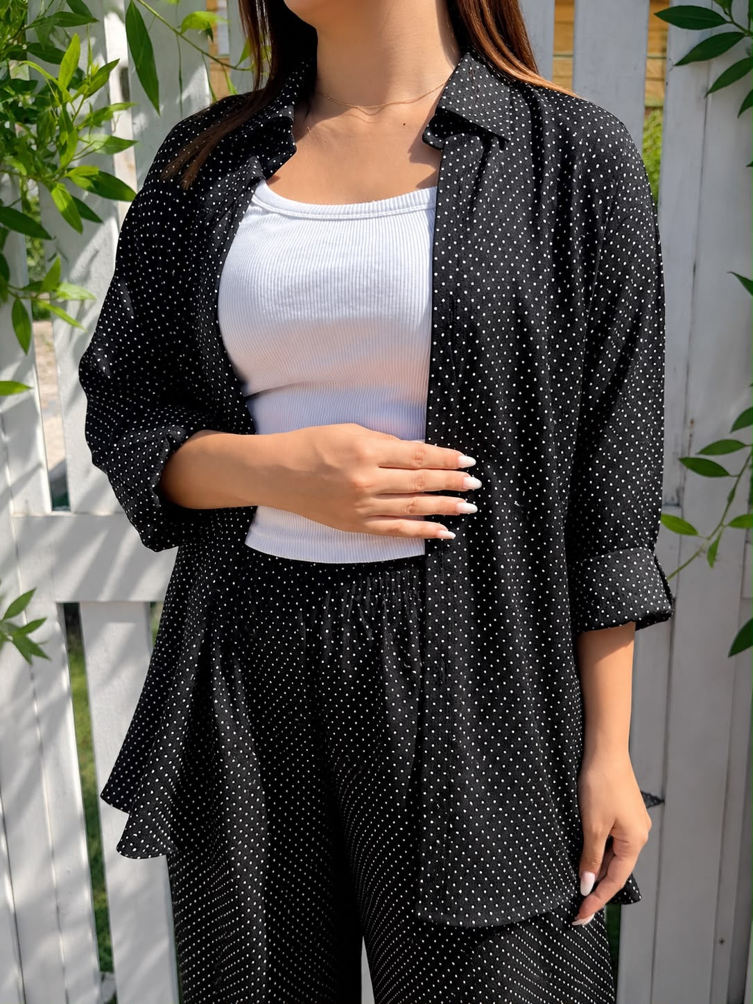 Polka dots set pants