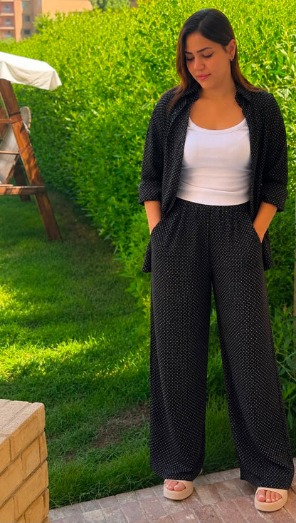 Polka dots set pants